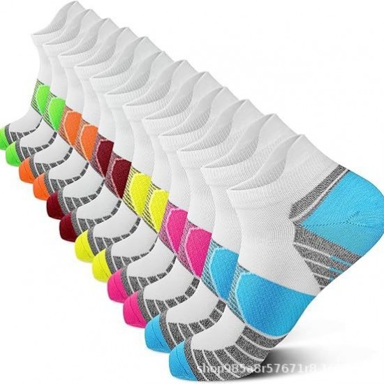 Women's Elastic Terry Loop Sports Socks - Shock-Absorbing, Versatile Casual Socks