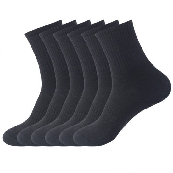 Sports socks, outdoor running cotton socks, men's and women's socks, mid-calf socks, all-season solid color men's socks