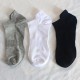 Men's plus size sports short socks, pull-up mesh boat socks, in-stock wholesale, student running socks, solid color socks, men's