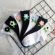 New Knitted Flower Socks for Women - Autumn & Winter Casual Cotton Socks, Ruffled Mid-Calf Socks, Korean Fashion