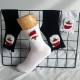 Santa Claus Head Socks - Festive Gift Socks, Warm Cotton Mid-Calf Socks for Women, Casual & Sports Wear