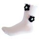 Handmade Knitted Flower Socks for Women - Ins Trendy Ruffled Rolled Cuff Socks, Japanese-Style Mid-Calf Sports Socks