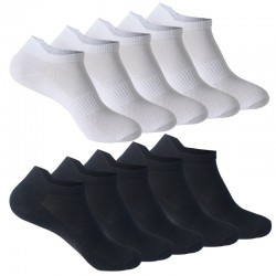 10-Pair Pack Mesh Short Socks, European and American Style Socks, Thin Sports Cotton Socks, Sizes Small, Medium, and Large, Men's and Women's Boat Socks