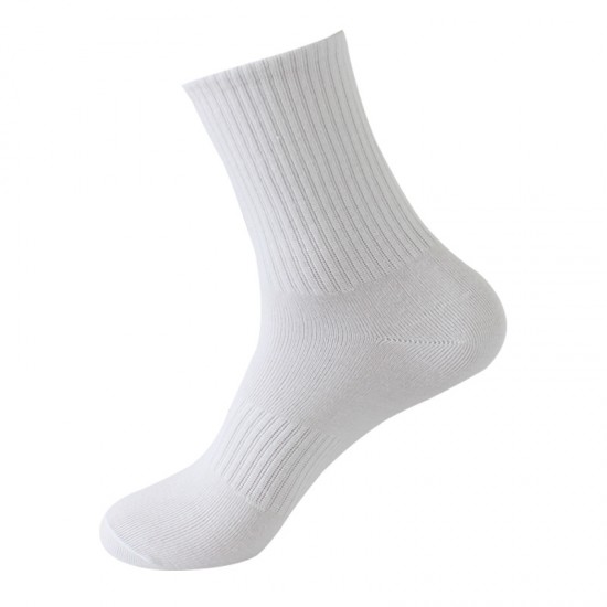 Sports socks, outdoor running cotton socks, men's and women's socks, mid-calf socks, all-season solid color men's socks