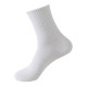 Sports socks, outdoor running cotton socks, men's and women's socks, mid-calf socks, all-season solid color men's socks