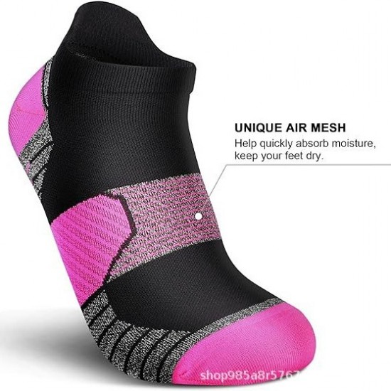 Women's Elastic Terry Loop Sports Socks - Shock-Absorbing, Versatile Casual Socks