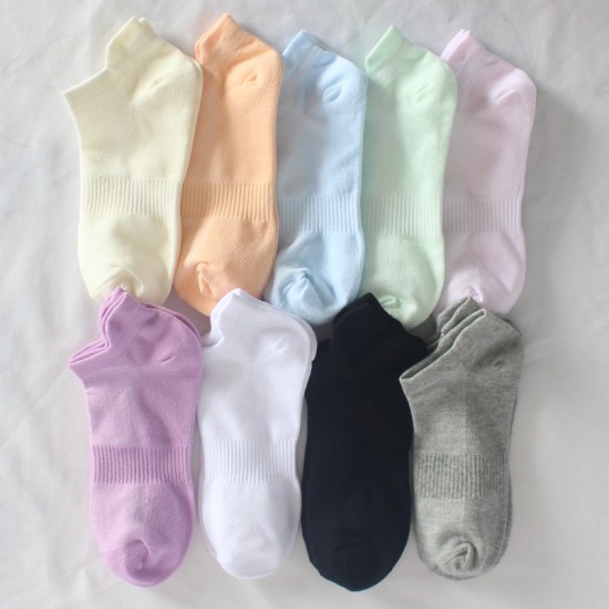 Sports Short Socks, Breathable Mesh Running Socks, Women's Summer Colorful Thin Boat Socks, Low-Cut Women's Socks