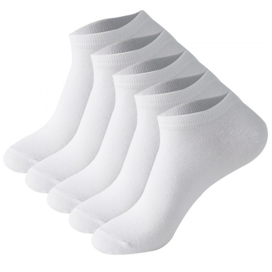 Plus-size men's summer thin solid color short socks, sweat-absorbent cotton socks, ankle socks, European and American sizes