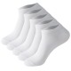 Plus-size men's summer thin solid color short socks, sweat-absorbent cotton socks, ankle socks, European and American sizes