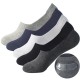 In stock men's solid color low-cut cotton socks with silicone anti-slip boat socks, thin socks for men and women, summer