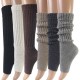In Stock Footed Socks, Warm Slouch Socks, Chunky Knitted Leg Covers, Korean Style Leg Protectors, Foot Covers, Boot Covers, European and American Style