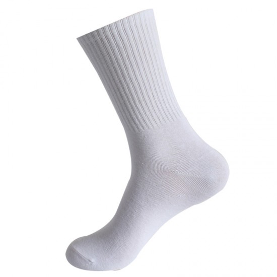Calf Socks, High Elasticity, Autumn/Winter Mid-Calf Socks, Men's and Women's Solid Color Cotton Socks, Running Sports Socks, Sizes Available