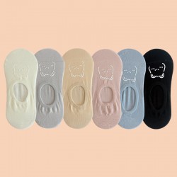 New Spring & Summer No-Show Socks for Women - Japanese-Style Thin Boat Socks, Cute Cartoon Breathable Cotton Low-Cut Socks