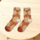 Women's 3D Embossed Lolita Socks In-Stock - Cotton Fashion Retro Mid-Calf Socks, Versatile