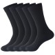 In stock vertical stripe calf socks, imitation double needle mid-high socks, autumn and winter cotton socks, women's solid color European and American long socks