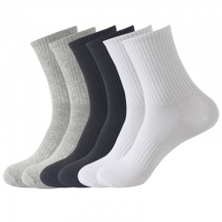 Sports socks, outdoor running cotton socks, men's and women's socks, mid-calf socks, all-season solid color men's socks
