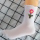 New Sunflower Socks - High-Elastic Cuff Student Socks for Women, Warm Cotton Socks, Sweet Flower Design