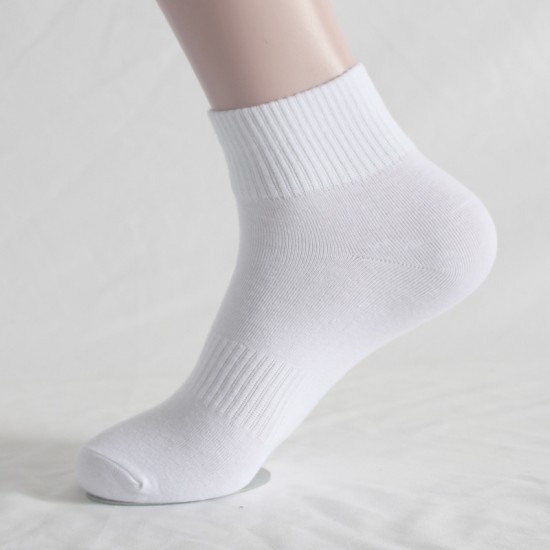 In-Stock Women's Sports Ankle Socks - Low-Cut Cotton Socks for Running & Hiking, Sweat-Absorbent Short Socks
