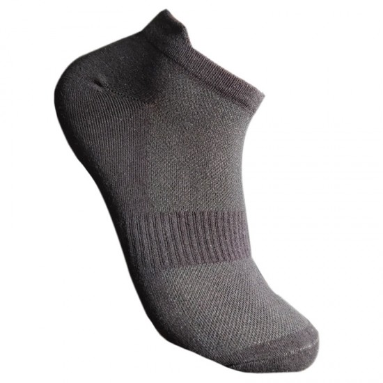 Men's Summer Thin Socks - Mesh Sports Ankle Socks, Tab Cotton Socks, Black & White Solid Color Breathable Boat Socks
