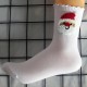 Santa Claus Head Socks - Festive Gift Socks, Warm Cotton Mid-Calf Socks for Women, Casual & Sports Wear